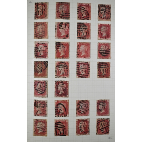 1140 - An album of postage stamps including four penny blacks and many penny reds to/w other Victorian and ... 