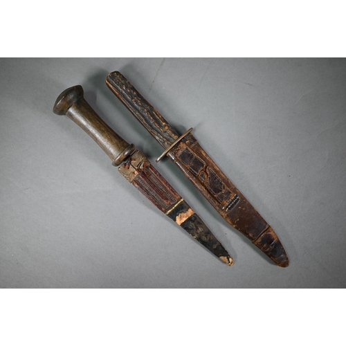 1216 - Antique Bowie knife with 7