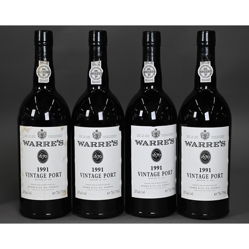 1240 - Nine bottles of Warre's 1991 vintage port (bottled 1993), to/w a bottle of Blandy's Maderia Bual 197... 