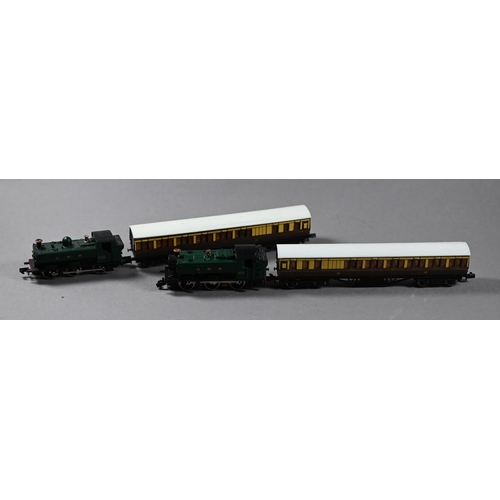 1246 - Two boxed Graham Farish N-gauge locomotives - 1104 9400 class Pannier Tank GWR and 1124 class 5700 P... 