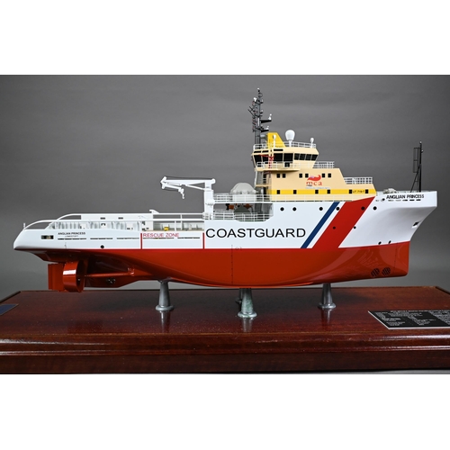 1251 - ABS scale model of HM Coastguard rescue vessel Anglian Princess - a 67 cm UT719-T Anchor Handling To... 