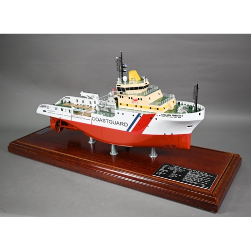 1251 - ABS scale model of HM Coastguard rescue vessel Anglian Princess - a 67 cm UT719-T Anchor Handling To... 