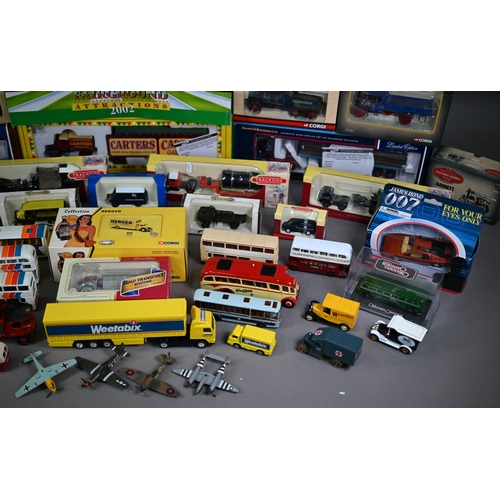 1260 - Twelve boxed Corgi model vehicles to/w a quantity of unboxed Corgis, other boxed and unboxed model v... 