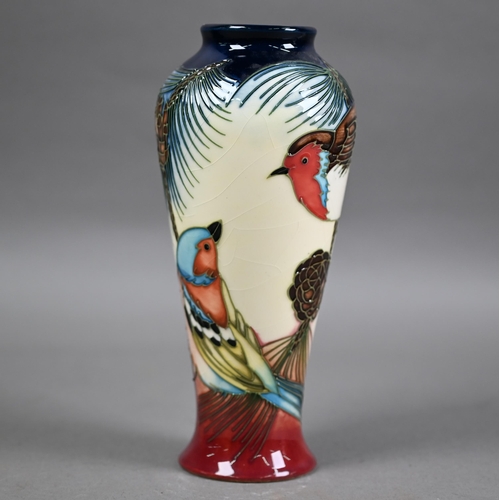 550 - Moorcroft 'Ingleswood' baluster vase, 2002, 20.5 cm (boxed)