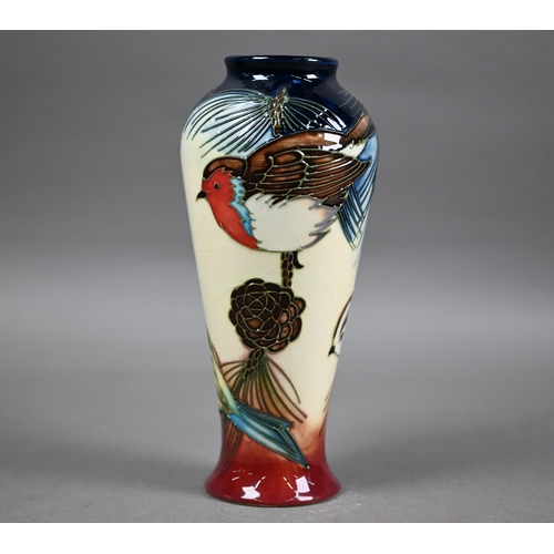 550 - Moorcroft 'Ingleswood' baluster vase, 2002, 20.5 cm (boxed)