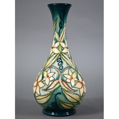 554 - Moorcroft 'Jasmine Carousel' baluster vase 1998, 24 cm (boxed)