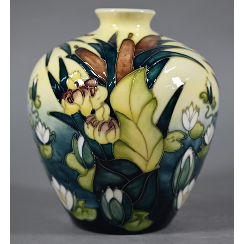 557 - Moorcroft 'Lamia' bulbous vase, 17 cm high (boxed)