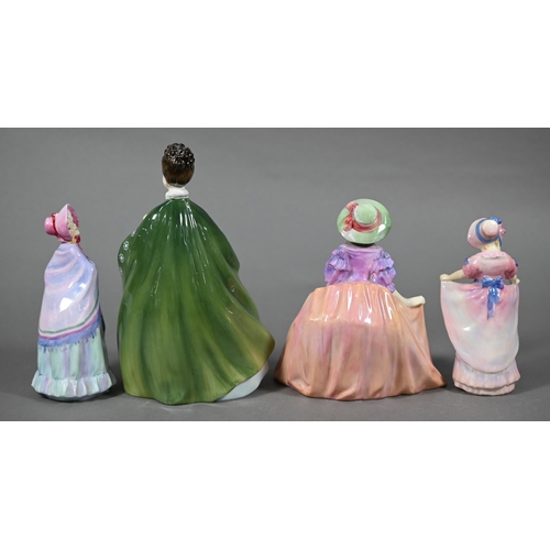 570 - A scarce Royal Doulton figure 'Delicia' HN1662, 15 cm high to/w three others - 'Lucy Ann' HN1502, 'L... 