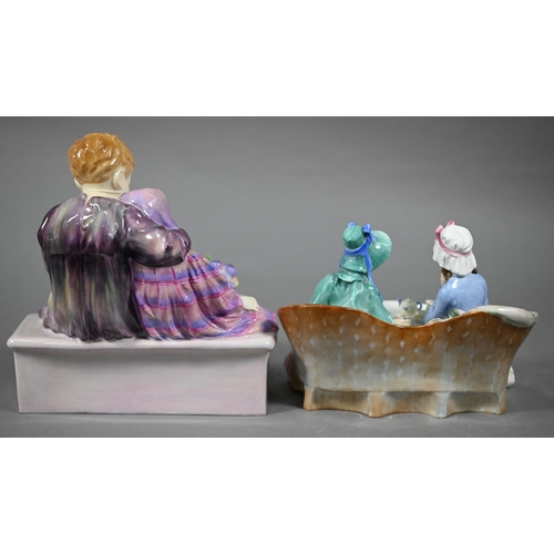 571 - Two Royal Doulton groups, 'The Flower Seller's Children' HN1206 and 'Afternoon Tea' HN1747 (2) 