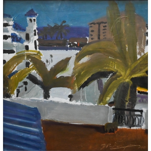 650 - Xabia - Javea Spain, oil on canvas, signed lower right, 33 x 32 cm 