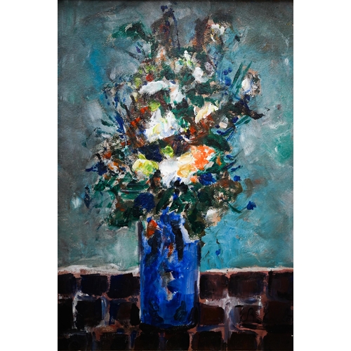 669 - Eugene Baboulene (1905-1994) - Vase of flowers, oil on board, signed lower right, 38 x 54 cm