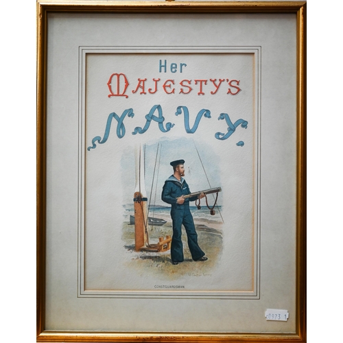 675 - A set of sixteen various prints from Her Majesty's Naval series, depicting life on board ship and na... 