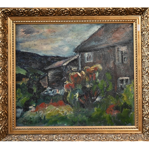 687 - Carlo Deberitiz - A Norwegian landscape, oil on canvas, signed lower right and dated '43, 41 x 50 cm... 