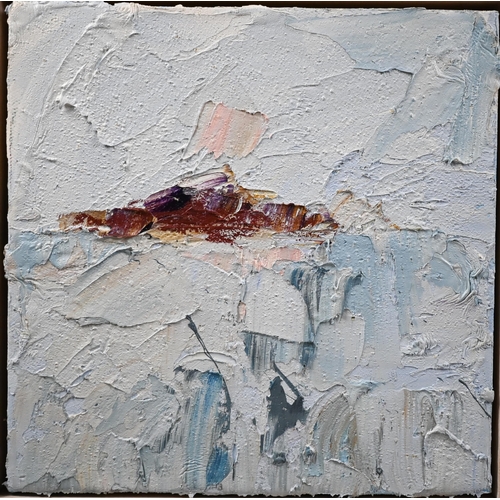 688 - David Wheeler ( b 1952) - Abstract study, oil on canvas, signed to verso, 20 x 20 cm 