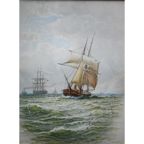 786 - Mixed marine pictures including Yachting scene off Cowes, Isle of Wight, pub 1851 by Fores, 43 x 54 ... 