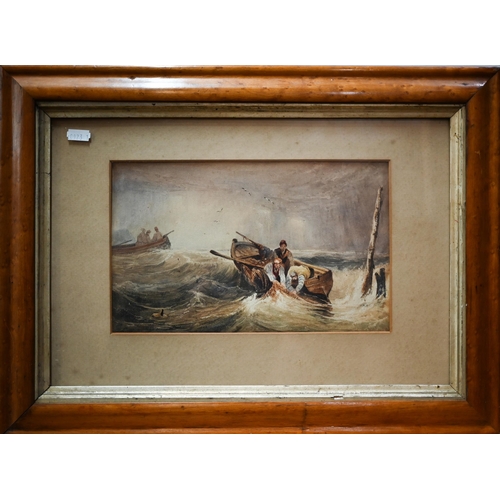 786 - Mixed marine pictures including Yachting scene off Cowes, Isle of Wight, pub 1851 by Fores, 43 x 54 ... 