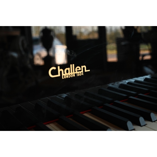 884 - A modern Challen gloss ebonised baby grand piano, frame no. GP148 1181587, fitted with an electric p... 