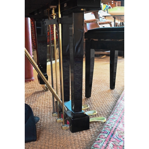 884 - A modern Challen gloss ebonised baby grand piano, frame no. GP148 1181587, fitted with an electric p... 