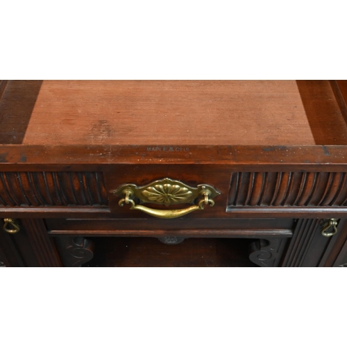 934 - Maple & Co Ltd, an Aesthetic Movement mirror backed sideboard with original cellarette fittings,... 