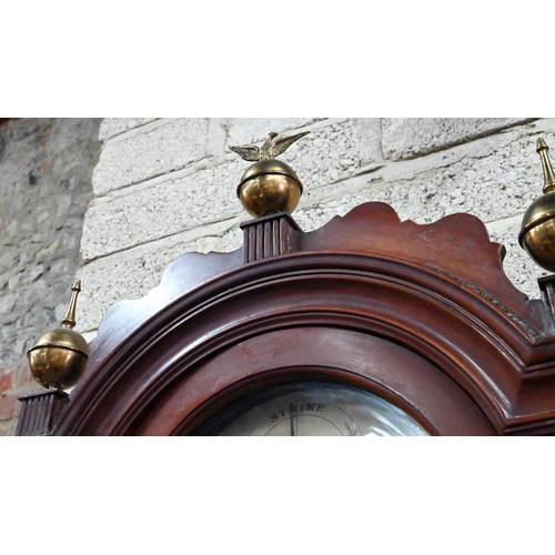 935 - Richard Chater, London, a George III mahogany 8-day longcase clock, the enameled arched dial with su... 