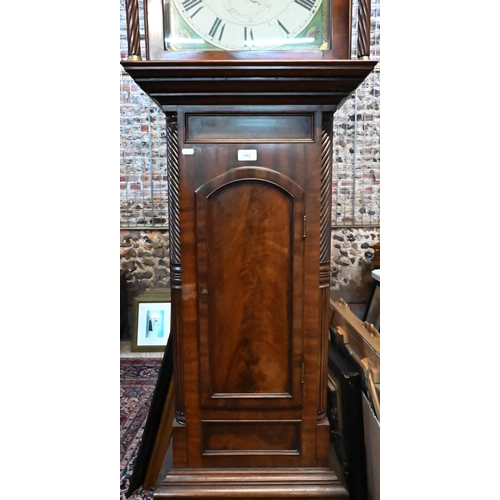 942 - Currer, Perth, a Victorian mahogany cased longcase clock, the 8-day enamelled dial with subsidiary s... 