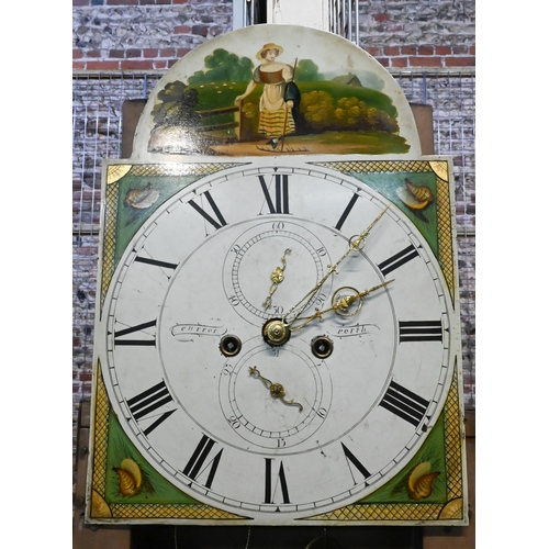 942 - Currer, Perth, a Victorian mahogany cased longcase clock, the 8-day enamelled dial with subsidiary s... 