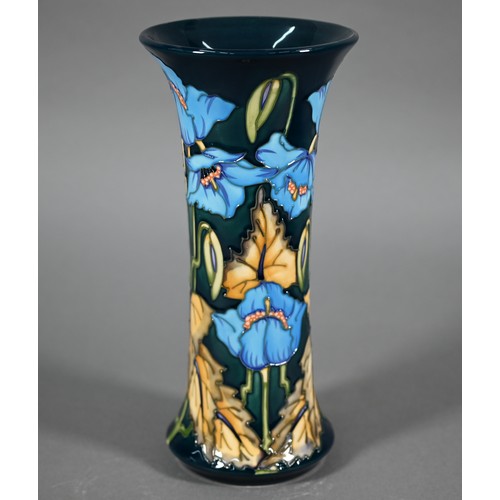 553 - Moorcroft Collector's Club 'Blue Poppy' vase by Philip Gibson 2001, 25.5 cm (boxed)