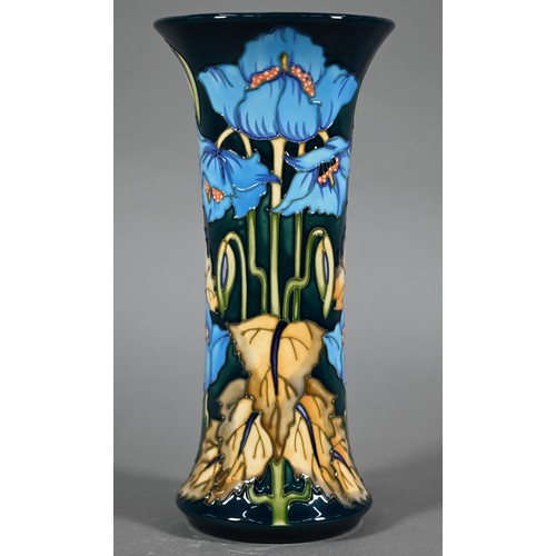 553 - Moorcroft Collector's Club 'Blue Poppy' vase by Philip Gibson 2001, 25.5 cm (boxed)