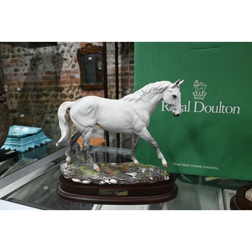 137 - Two Royal Doulton ltd ed racehorses - Desert Orchid DA134, 4082/7500 (boxed) and Red Rum DA218 272/7... 