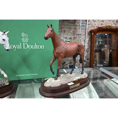 137 - Two Royal Doulton ltd ed racehorses - Desert Orchid DA134, 4082/7500 (boxed) and Red Rum DA218 272/7... 