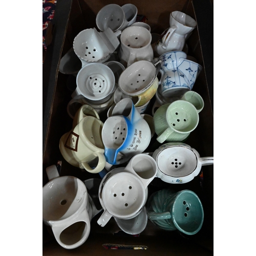 163 - #A large collection of ceramic shaving mugs (3 boxes)