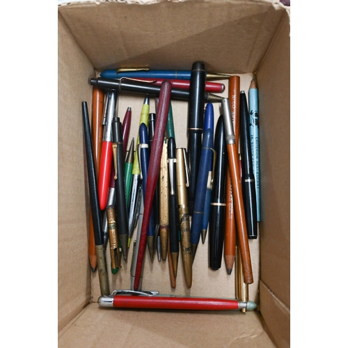 205 - Various vintage and later pens, including Conway Stewart, Parker, Sheaffer, Waterman, Burnham, etc. ... 