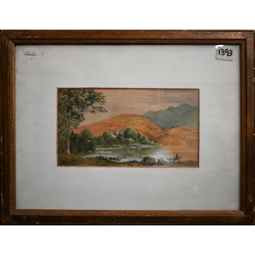 310 - Assorted watercolours including stag, Cecil Wallinger landscape, R F McIntyre London from Greenwich ... 