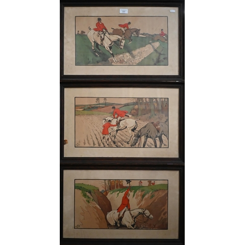 320 - Dorothy Hardy - Set of six coloured hunting prints, 32 x 54 cm (6)