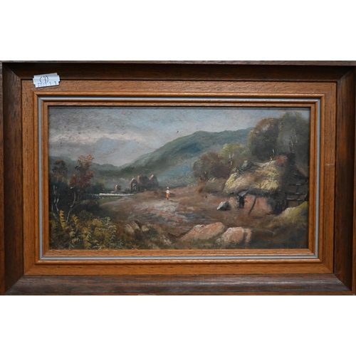 325 - R Wilson - a trio of landscape views, oil on board, signed, 23 x 30.5 cm and 13.5 x 24 cm (3)