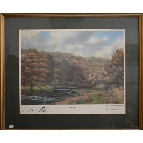 348 - #After Tim Hawes - four limited edition prints of river views - The Test, Park Stream at Houghton; T... 