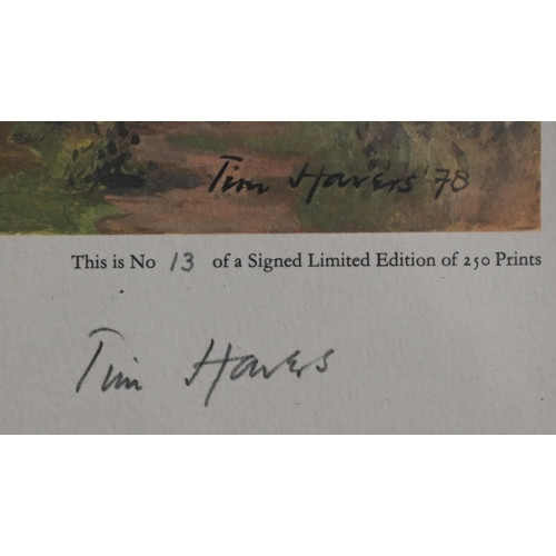 348 - #After Tim Hawes - four limited edition prints of river views - The Test, Park Stream at Houghton; T... 