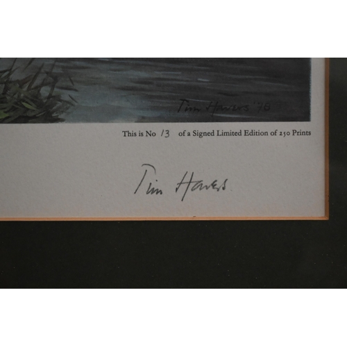 348 - #After Tim Hawes - four limited edition prints of river views - The Test, Park Stream at Houghton; T... 