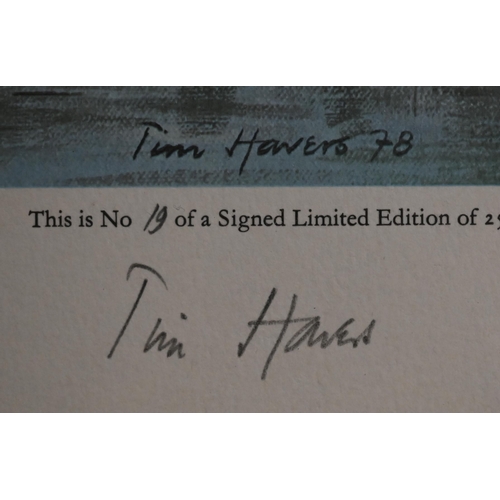 348 - #After Tim Hawes - four limited edition prints of river views - The Test, Park Stream at Houghton; T... 