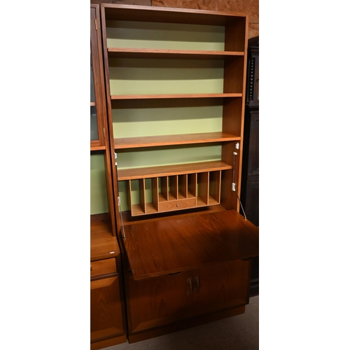 582 - Two G-Plan teak cabinets, each 84 x 46 x 198 cm h (2)