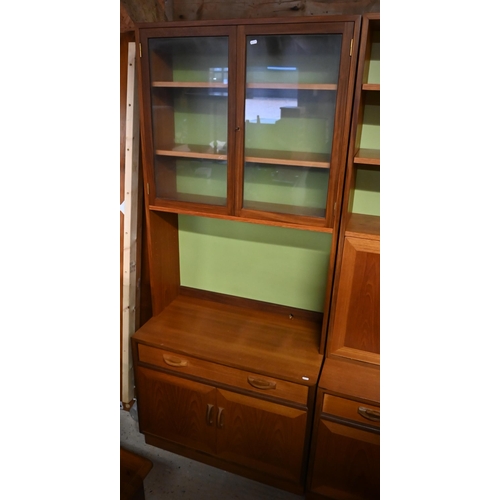 582 - Two G-Plan teak cabinets, each 84 x 46 x 198 cm h (2)