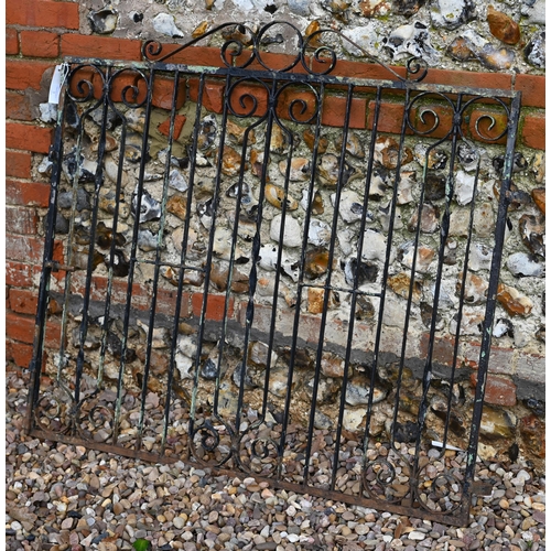 16 - An old weathered wrought iron garden gate