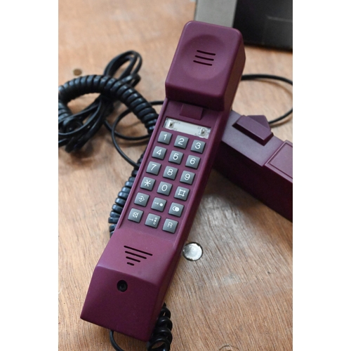 126 - Kirk (Danish) 1990s design telephone with wall bracket, in original box