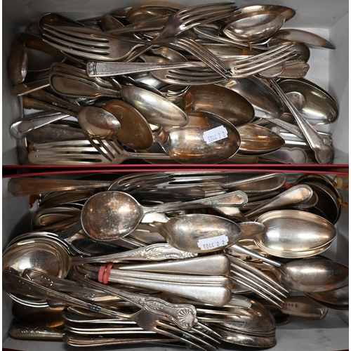 136 - Quantity of epns flatware (box)