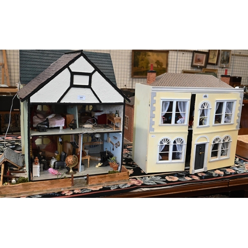 154 - Two doll's houses with contents