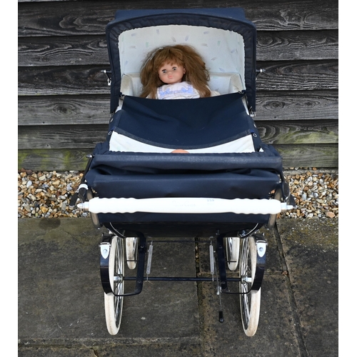 159 - Silver Cross doll's pram in blue livery