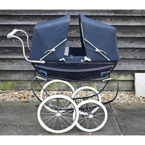 159 - Silver Cross doll's pram in blue livery