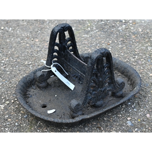 507 - An antique cast iron boot-scraper