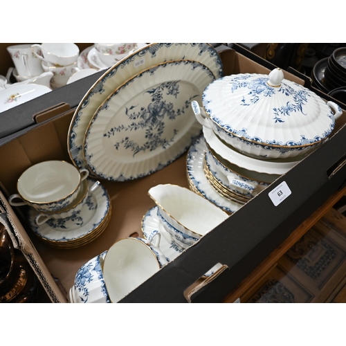 63 - Royal Worcester 'Mansfield' dinner service, including two tureens and cover and two oval meat plates... 