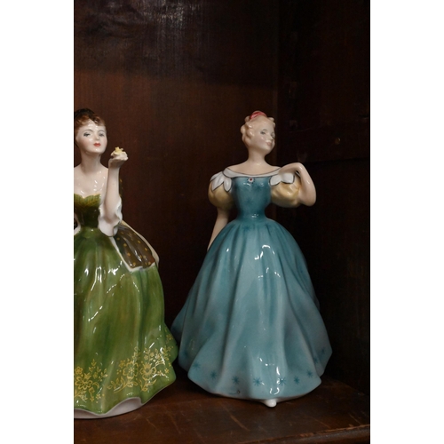 73 - Twelve Royal Doulton china figures of ladies - Enchantment HN2178, Fleur HN2368, Julia HN2705, Fair ... 